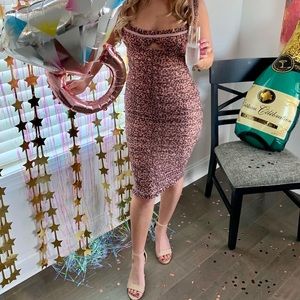 House of CB Mesh MIDI Dress